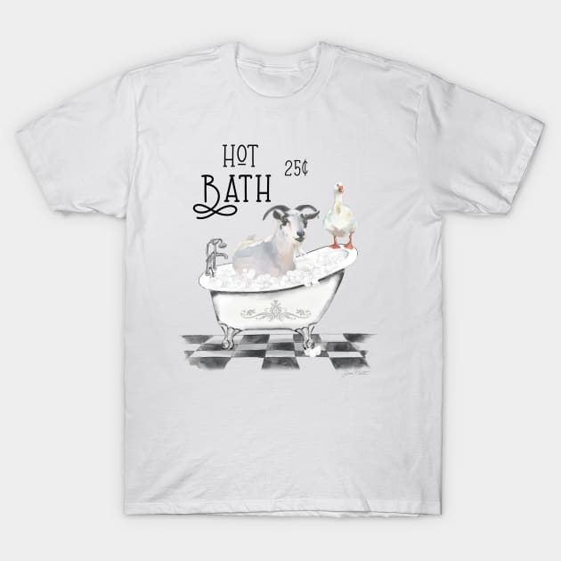 Farm Animals Bath D T-Shirt by Jean Plout Designs